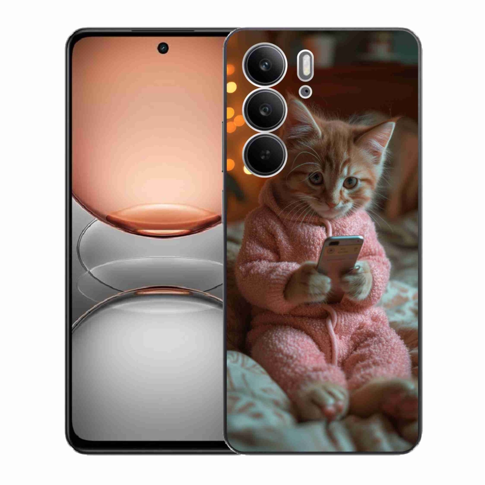 Gél borító mmCase a Realme C75-hez - baba mobiltelefonnal