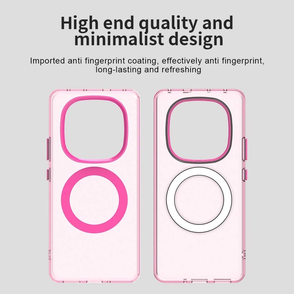 Candy zselés tok MagSafe-val a Xiaomi Redmi Note 14 Pro-ra - rózsaszínű