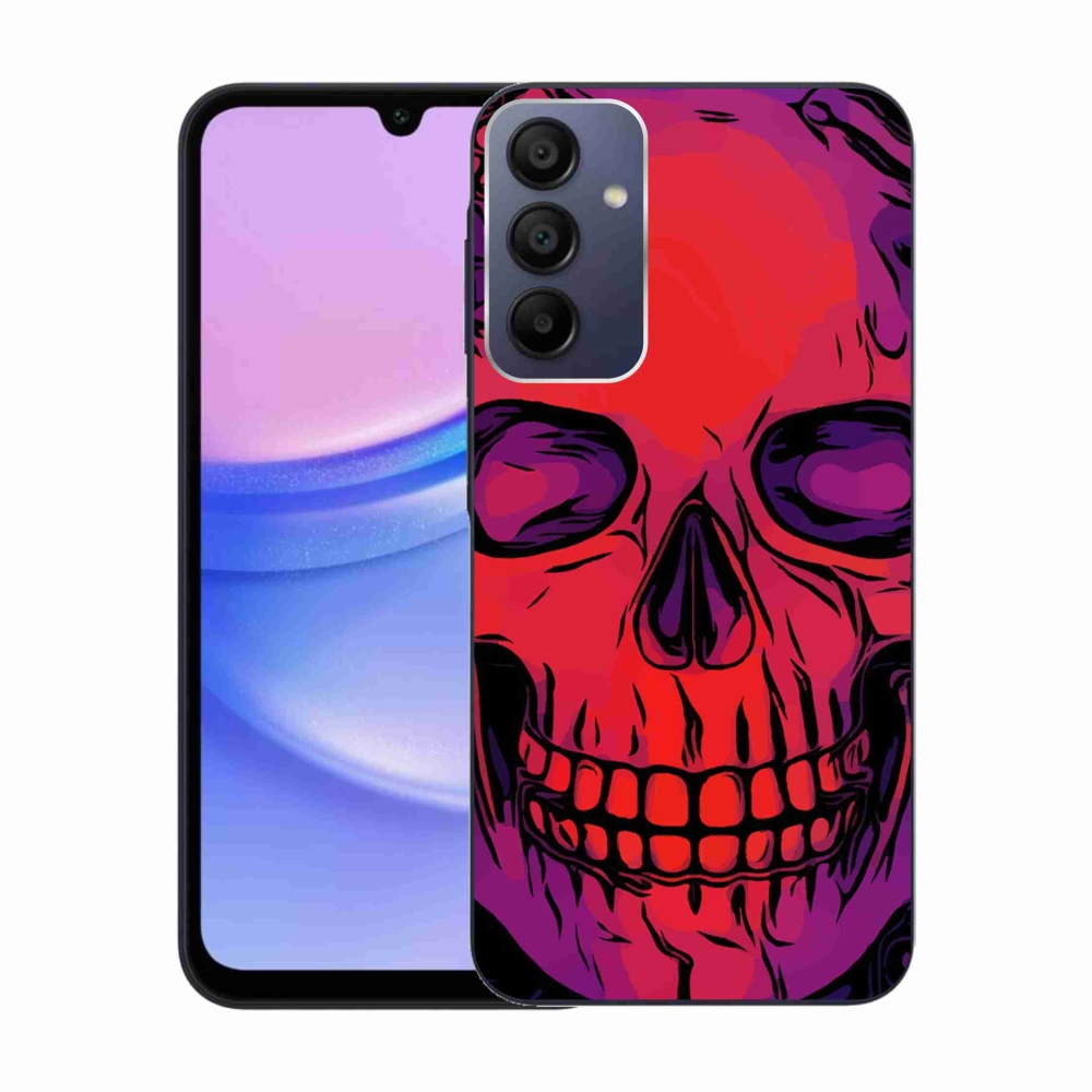 Gél tok mmCase a Samsung Galaxy A15 4G/5G készülékhez - koponya