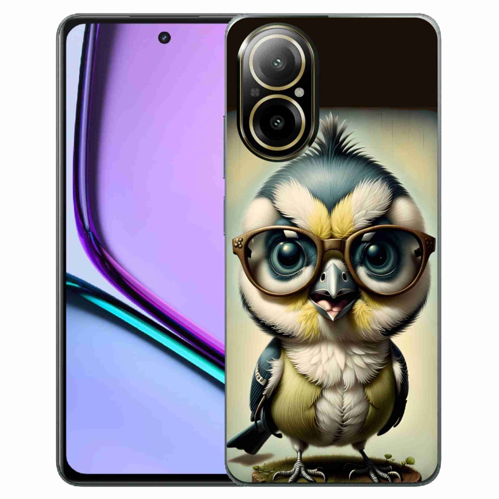 Zselés borítás mmCase a Realme C67 készülékhez - cub szemüveggel