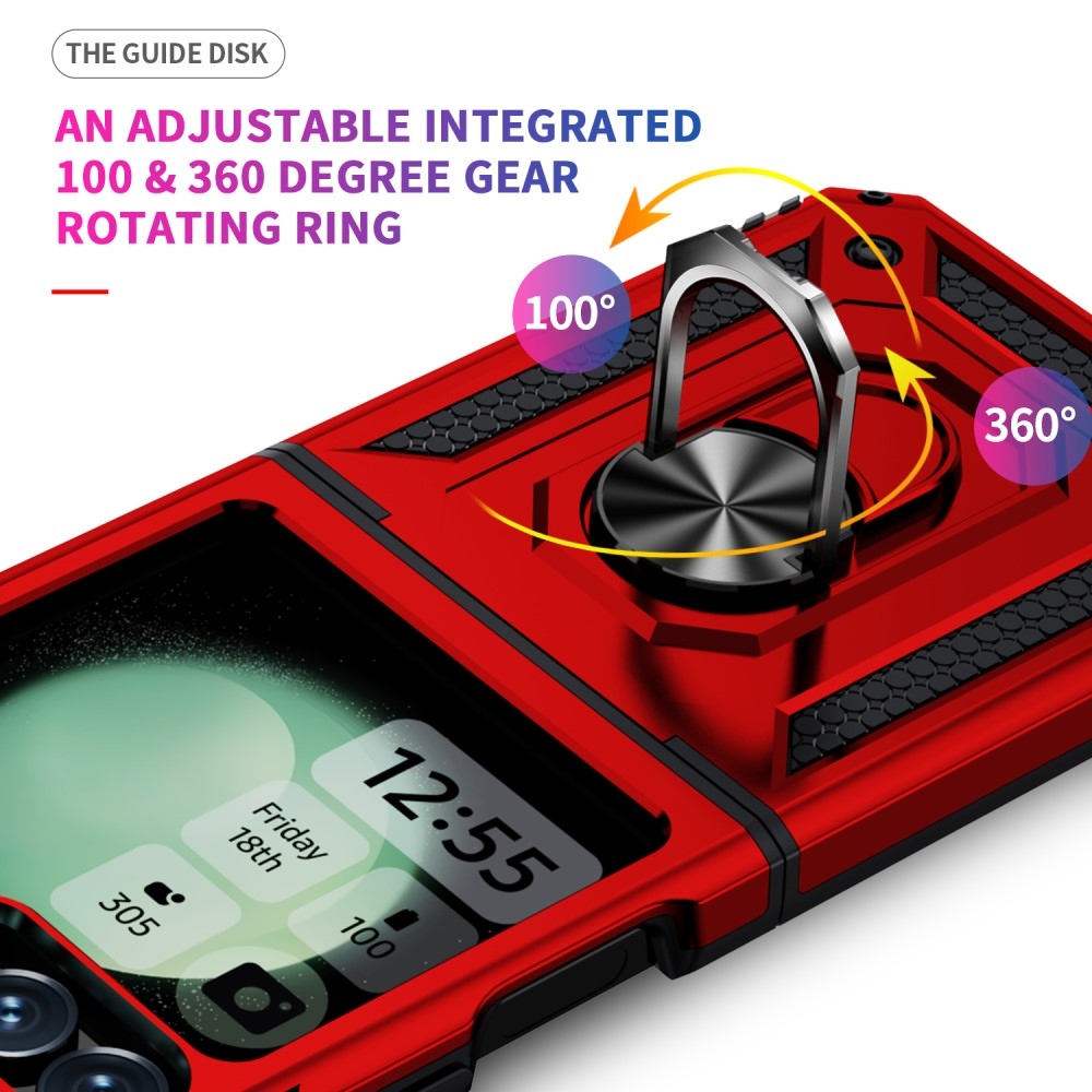 Gyűrűálló borítás Samsung Galaxy Z Flip6 5G készülékhez - piros