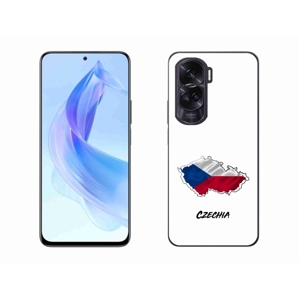 Gél borító mmCase a Honor 90 Lite készülékhez - Csehország fehér háttér