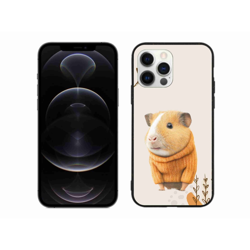 Gél borítás mmCase iPhone 12 Pro Max készülékhez - tengerimalac pulóverben