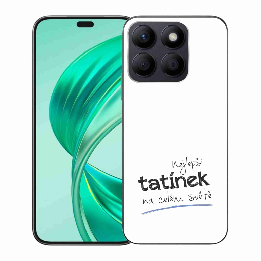 Gél borító mmCase a Honor X8b-hez - legjobb apuci 4 fehér háttérrel