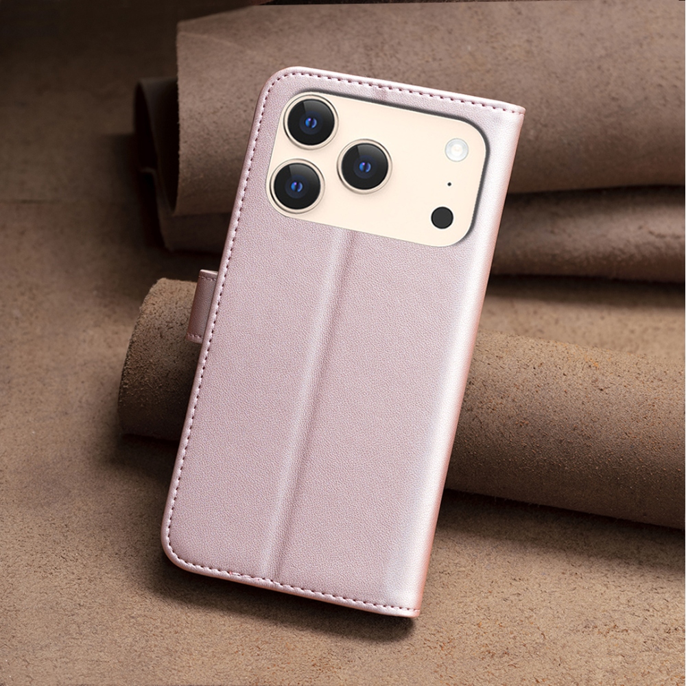 BNF könyvtáska iPhone 17 Pro készülékhez - rózsaarany