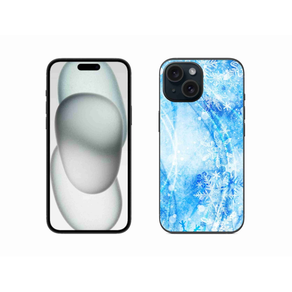 Gél borítás mmCase iPhone 15 készülékhez - hópelyhek