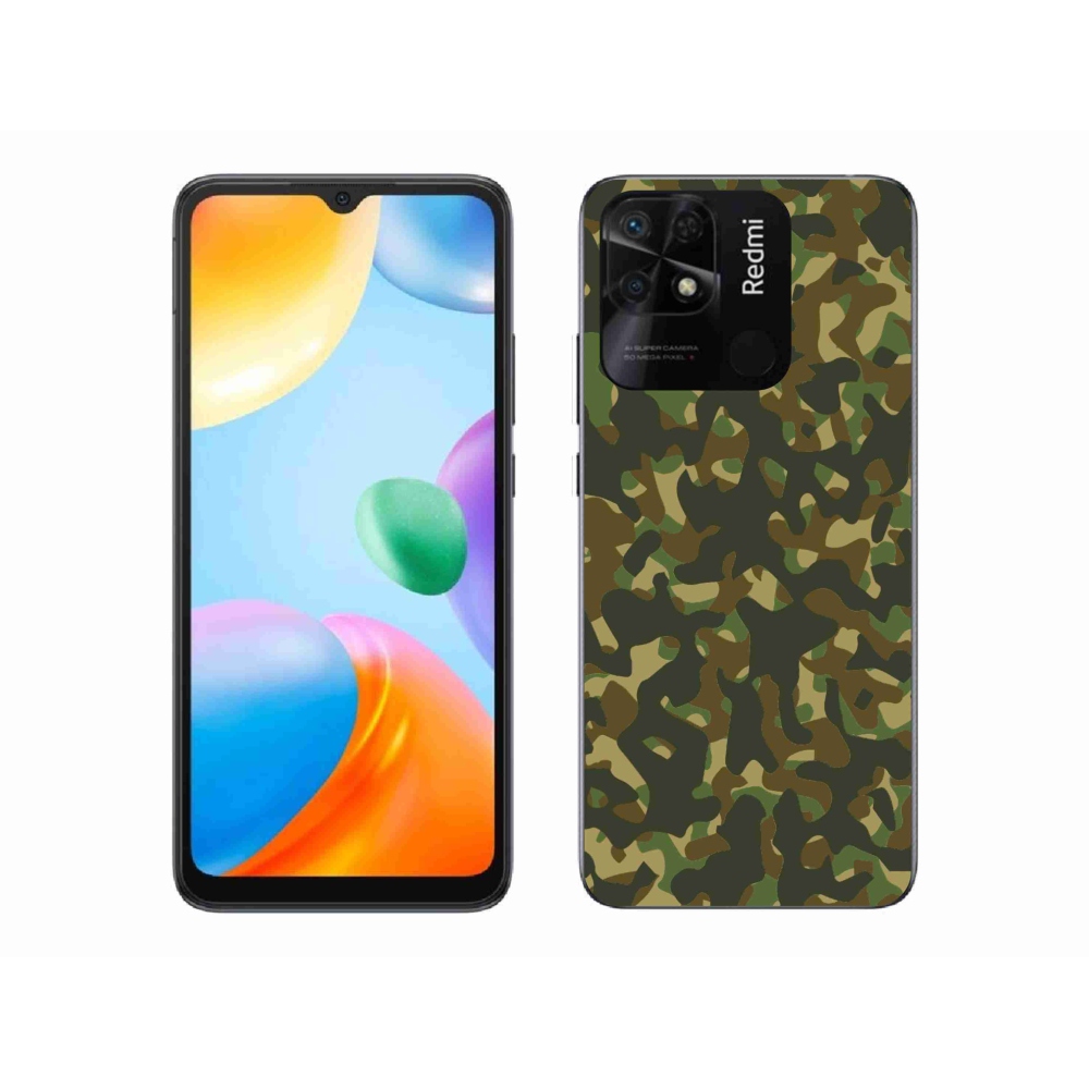 Gél borítás mmCase a Xiaomi Redmi 10C-hez - terepszínű minta 1