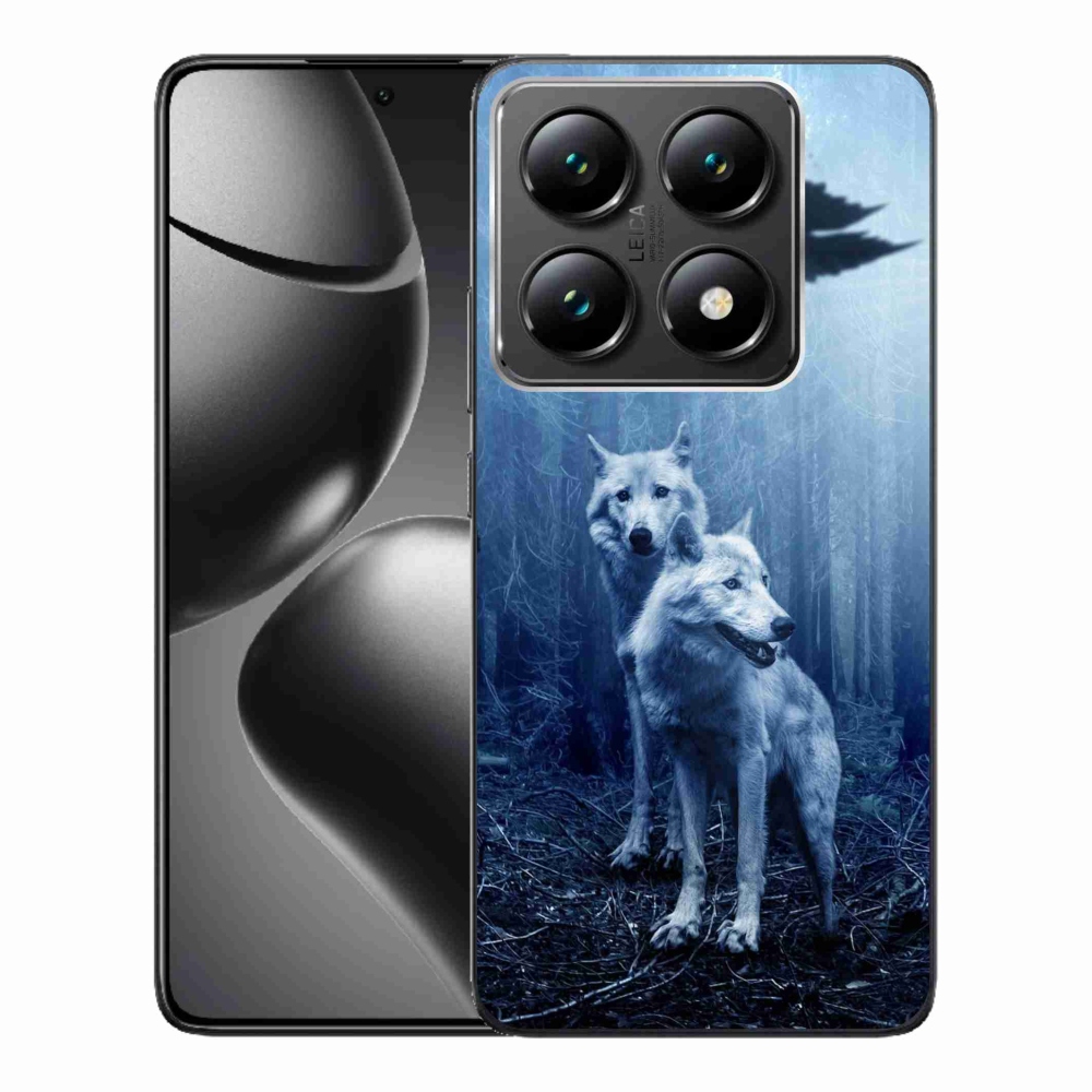 Gél borítás mmCase a Xiaomi 14T Pro számára - farkasok az erdőben