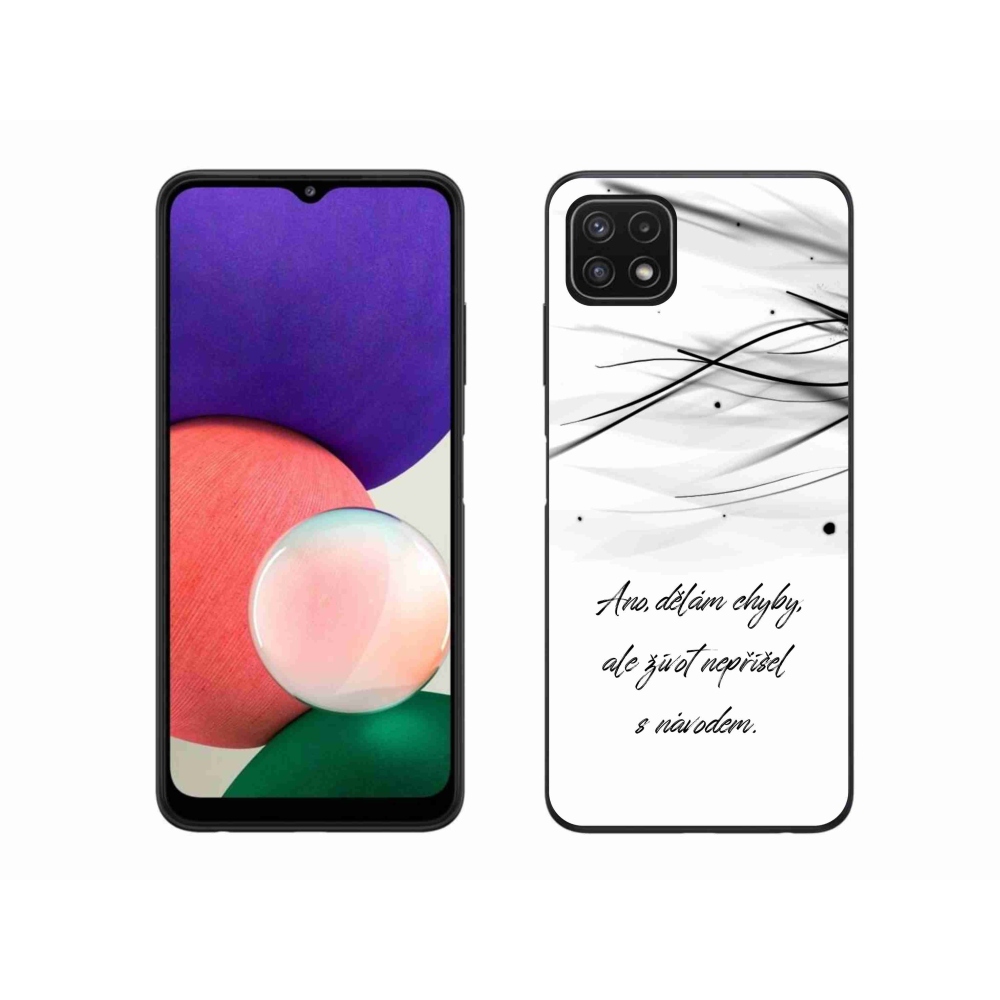 Gél borítás mmCase Samsung Galaxy A22 5G - idézem fehér háttér