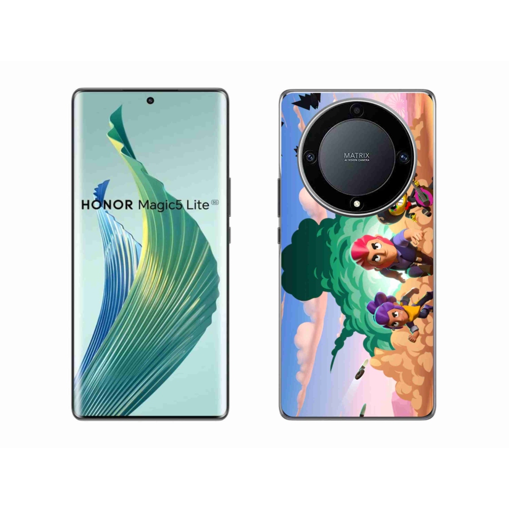 Gél borítás mmCase a Honor Magic 5 Lite 5G számára - verekedés csillagok