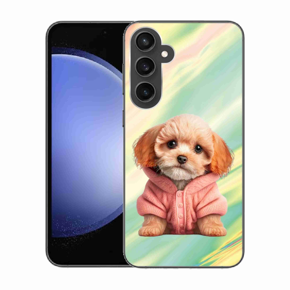 Gél borítás mmCase Samsung Galaxy S23 FE - pulóveres kiskutya Samsung Galaxy S23 FE számára