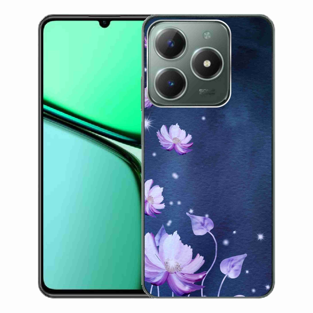 Gél tok mmCase a Realme C61 készülékhez - hulló virágok