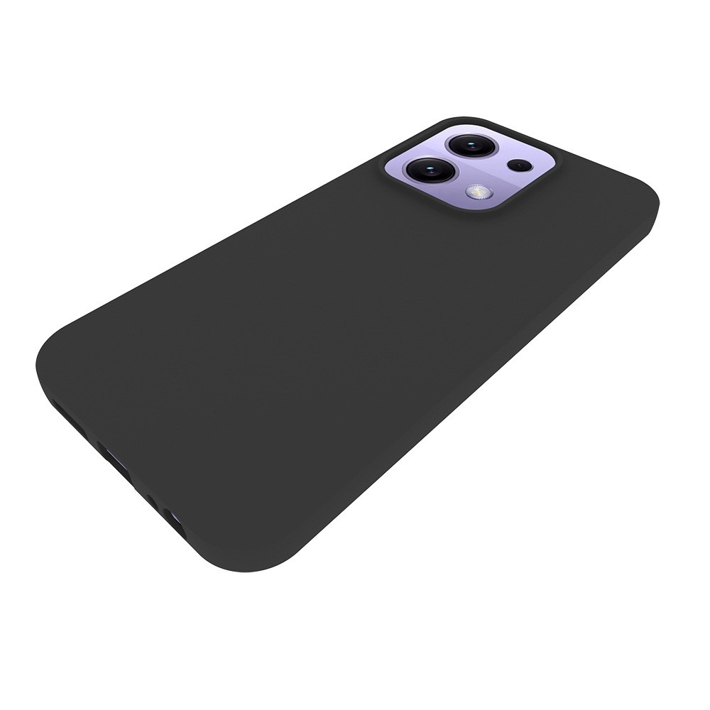 Matt zselés tok Xiaomi Redmi 15C 4G (171mm)/Poco C85 4G (171mm) - fekete