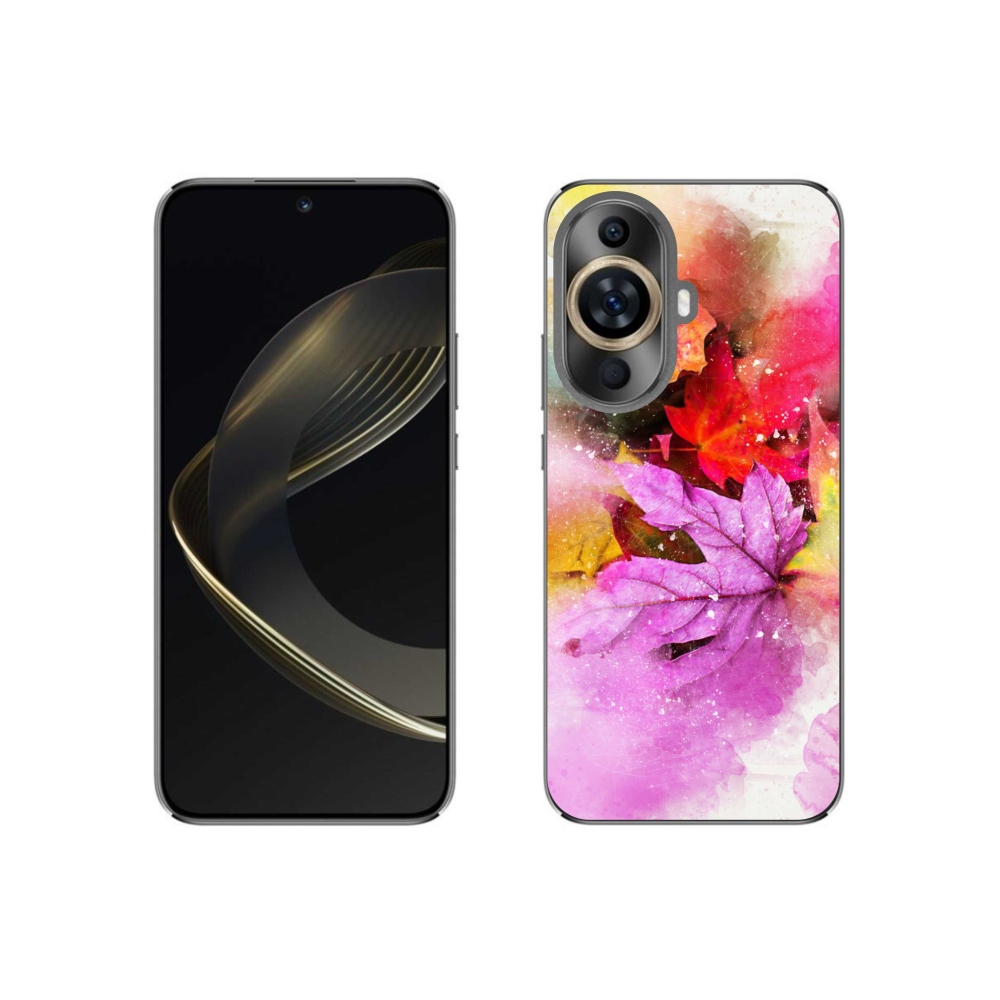 Gél borító mmCase a Huawei Nova 11-hez - színes levelek