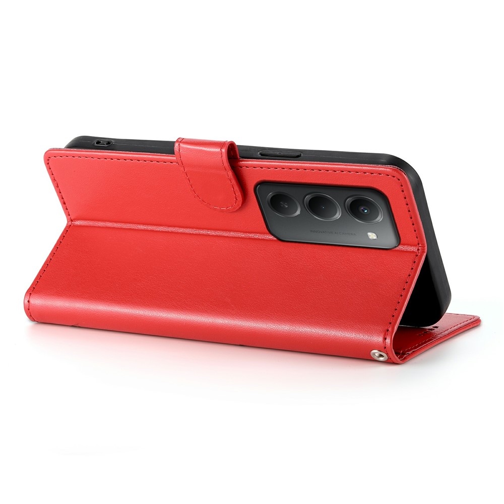 Virágos könyv tok Xiaomi Redmi 15 5G (169mm) - piros