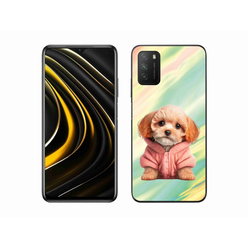 Gél borítás mmCase a Xiaomi Poco M3-hoz - kiskutya pulóverben