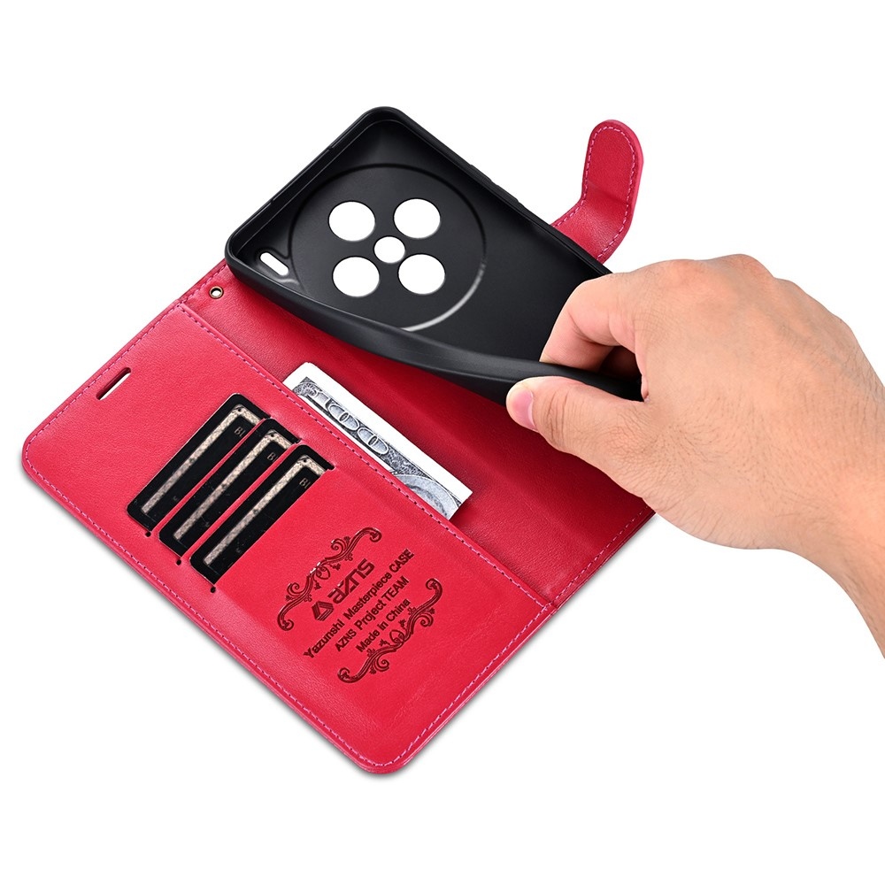 AZNS könyv tok a Vivo X200 5G-hez - piros