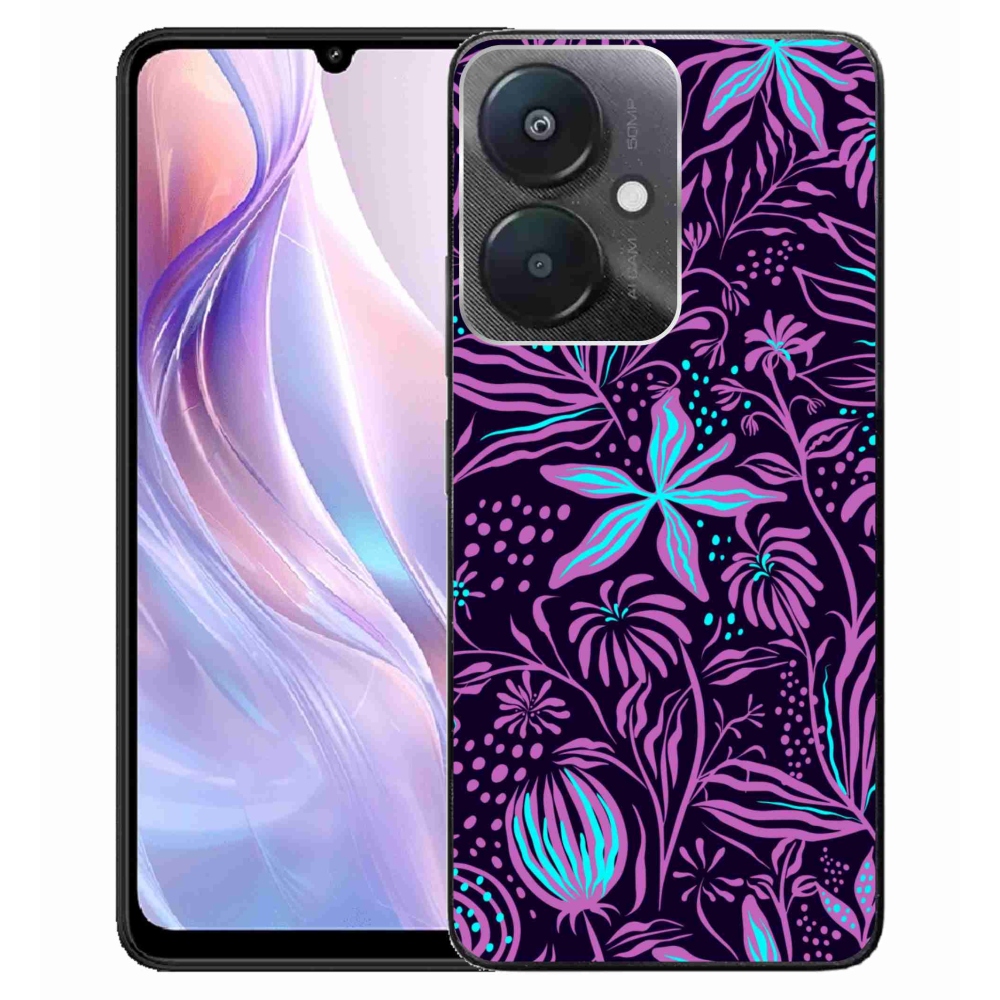 Gél borító mmCase a Xiaomi Redmi 13C 5G számára - virágok 2