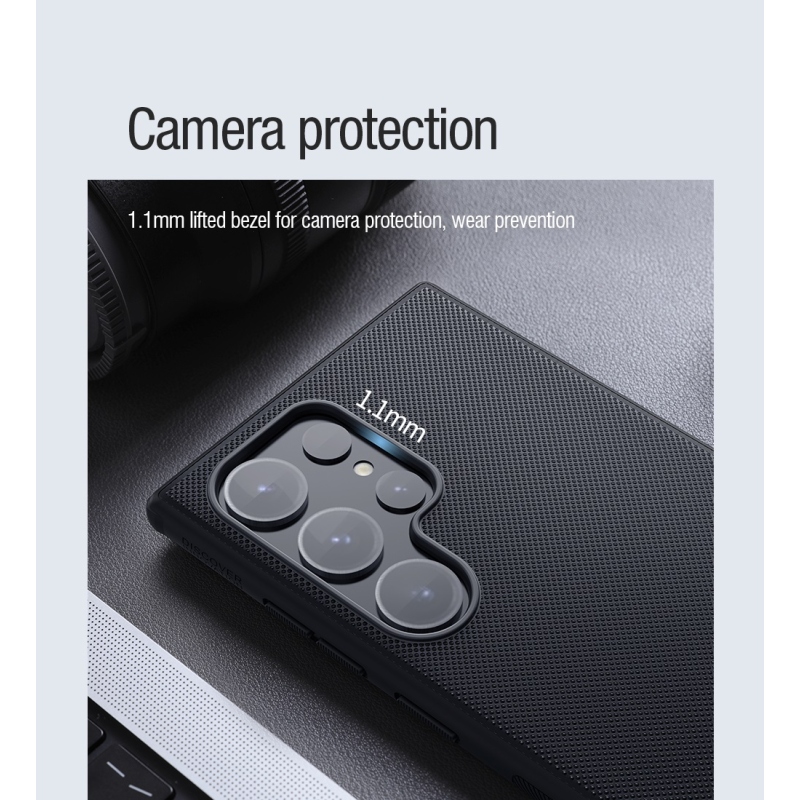 Nillkin Super Frosted PRO mágneses hátlap a Samsung Galaxy S24 Ultra Fekete készülékhez