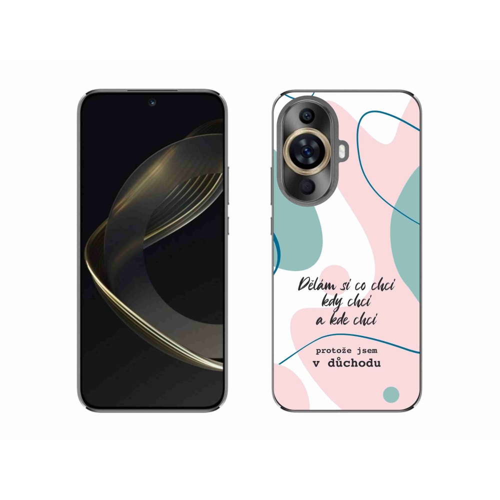 Gél borító mmCase a Huawei Nova 11-hez - vicces szöveg 10 fehér háttérrel