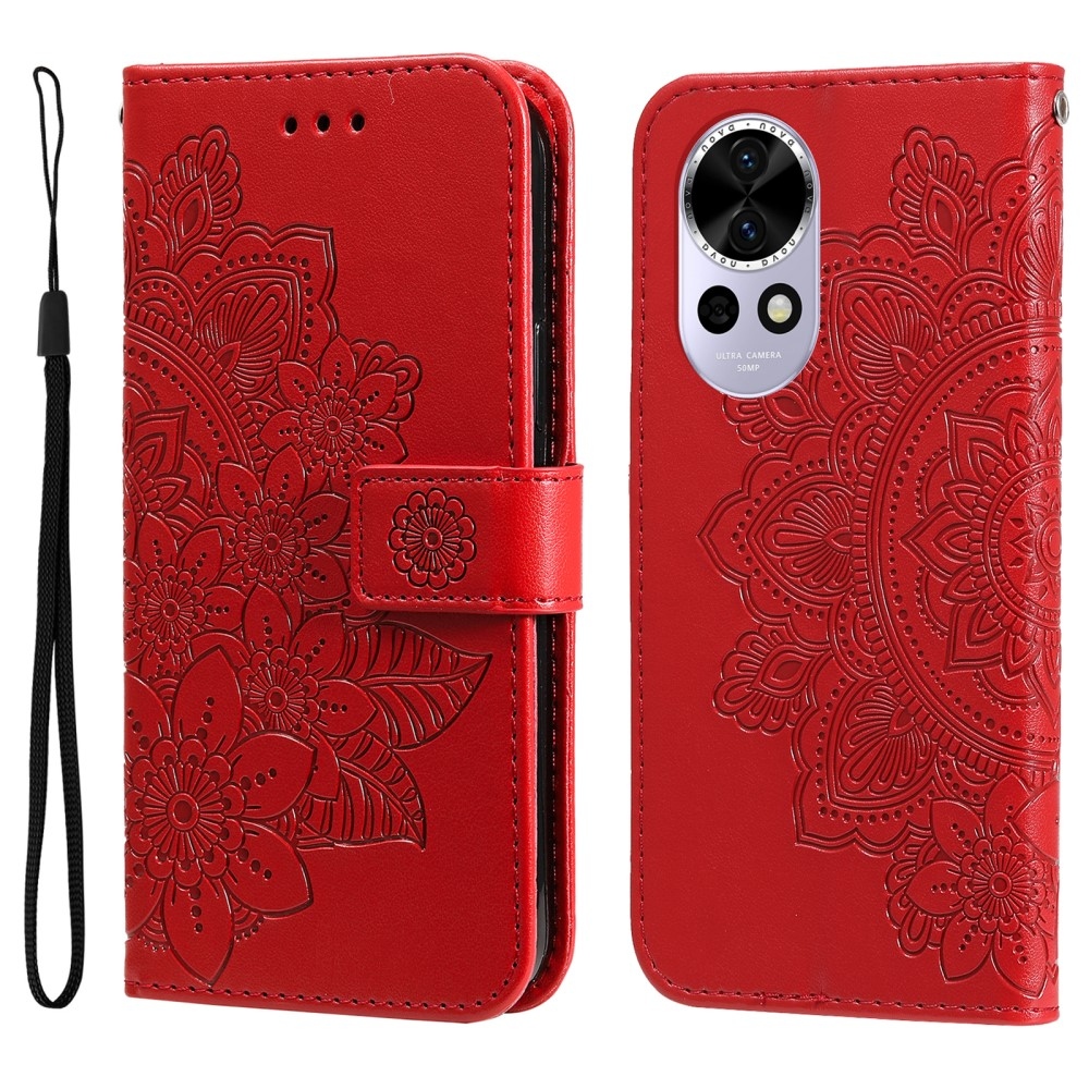 Mandala könyv tok a Huawei Nova 13 5G-hez - piros
