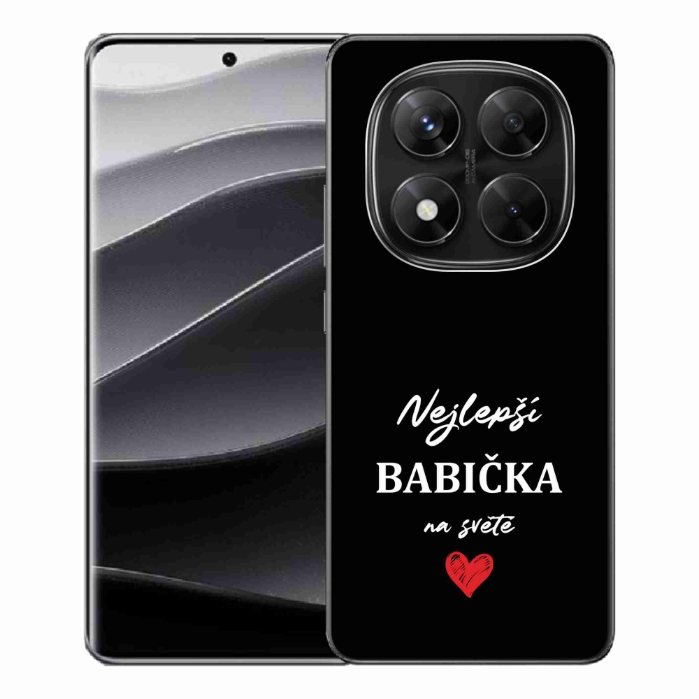 Gél borító mmCase a Xiaomi Redmi Note 14 Pro 5G/Poco X7 5G - legjobb nagyi 1 fekete háttérrel