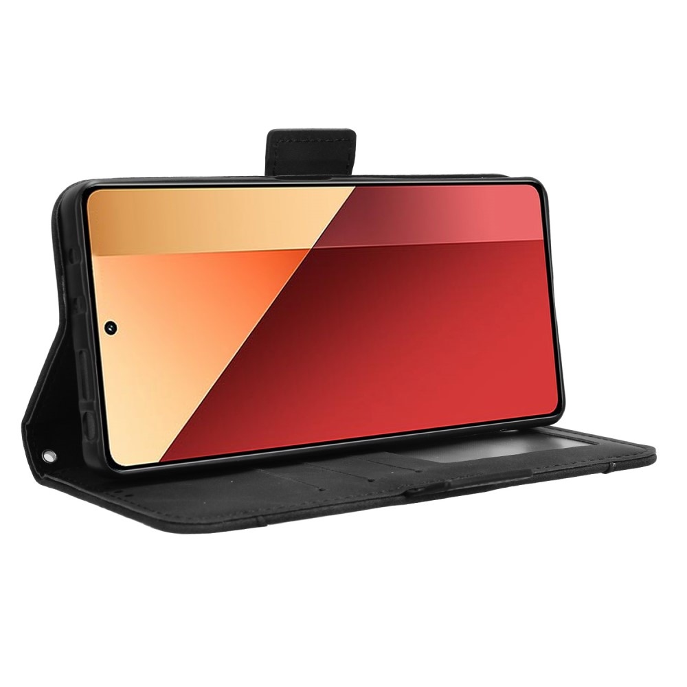 Kártyás könyv tok Xiaomi Redmi Note 14S/Note 13 Pro 4G/Poco M6 Pro - fekete