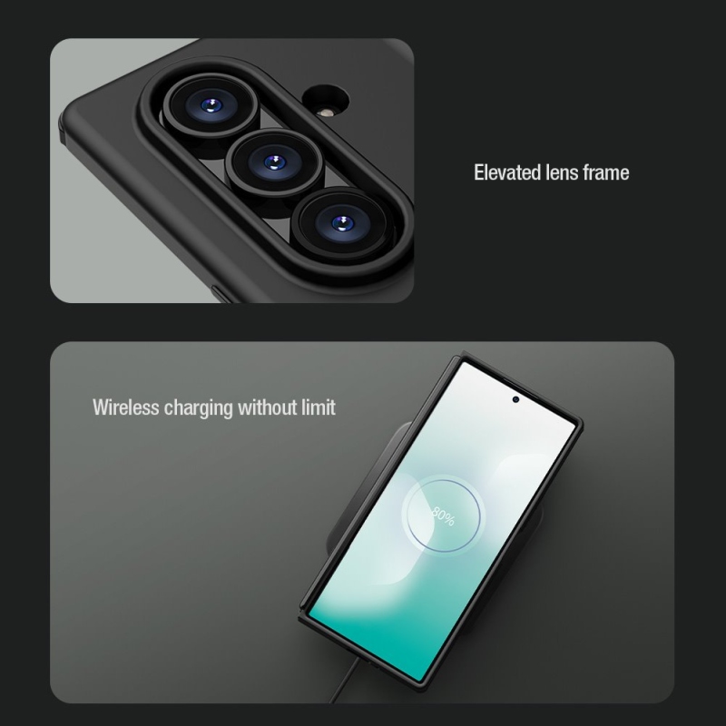 Nillkin Flex Flex Pure Fold tolltartó fedele a Samsung Galaxy Z Fold 7 világoszöldhöz