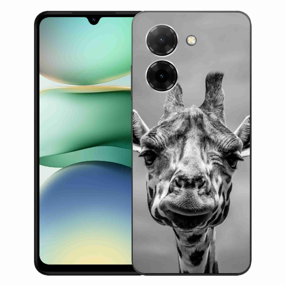 Gél borítás mmCase a Xiaomi Redmi A5 (171.7x77.8x8.3mm) - fekete-fehér zsiráfhoz