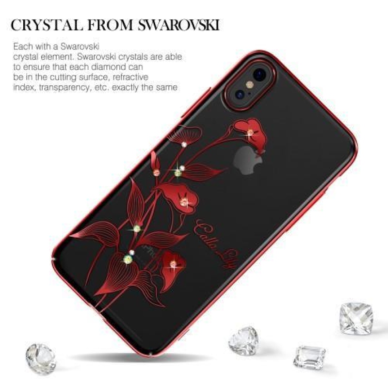 Xbar műanyag tok Swarovski kristállyal iPhone X készülékhez - iszap