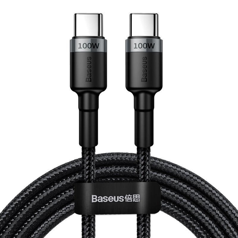 Baseus Cafule Flash töltő adat kábel USB-C - USB-C 100W 2m szürke/fekete