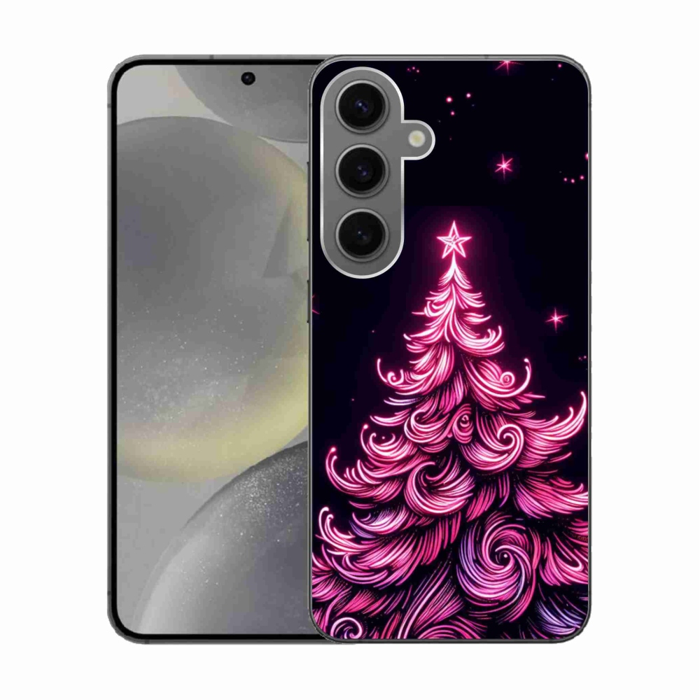 Gél borítás mmCase Samsung Galaxy S24 - neon karácsonyfa 2