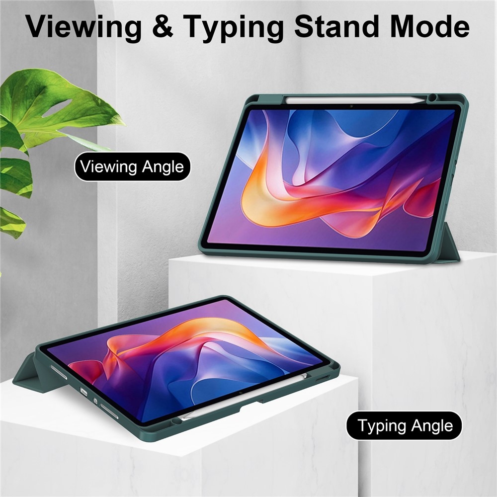 Ügyes záródó tok Xiaomi Redmi Pad 2 tablethez - zöld