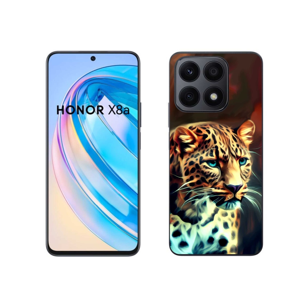 Zselés borítás mmCase a Honor X8a készülékhez - leopárd
