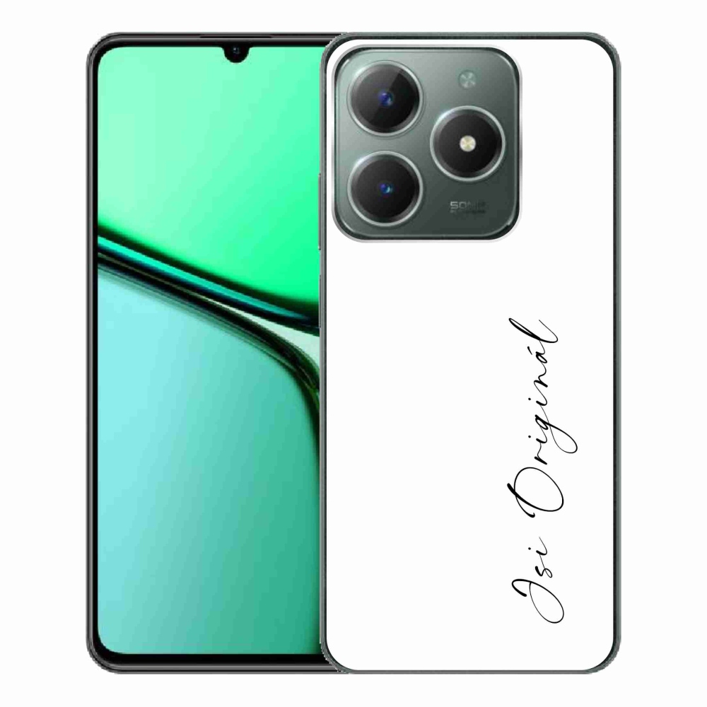 Gél borító mmCase a Realme C61-en - te vagy az eredeti fehér háttér