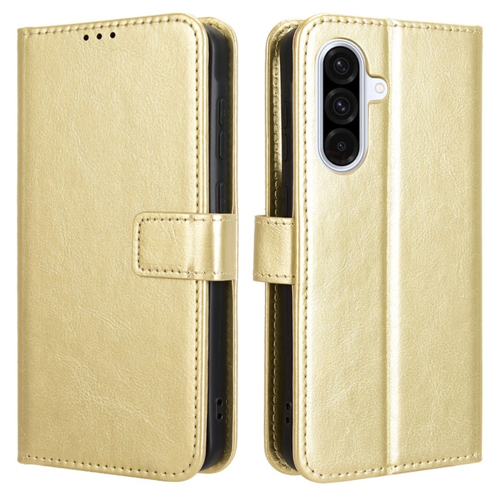 Őrült könyv tok Samsung Galaxy A36 5G - arany színű