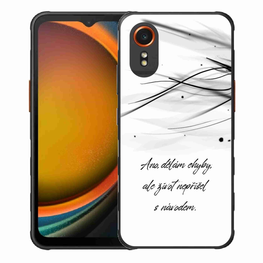 Gél borítás mmCase Samsung Galaxy Xcover 7 készülékhez - idézem fehér háttér