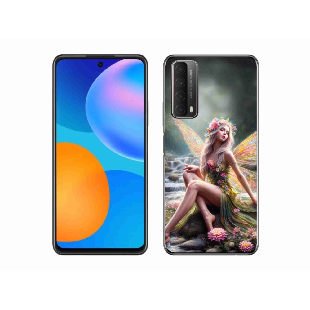 Zselés borítás mmCase a Huawei P Smart (2021) - pillangó nő 1