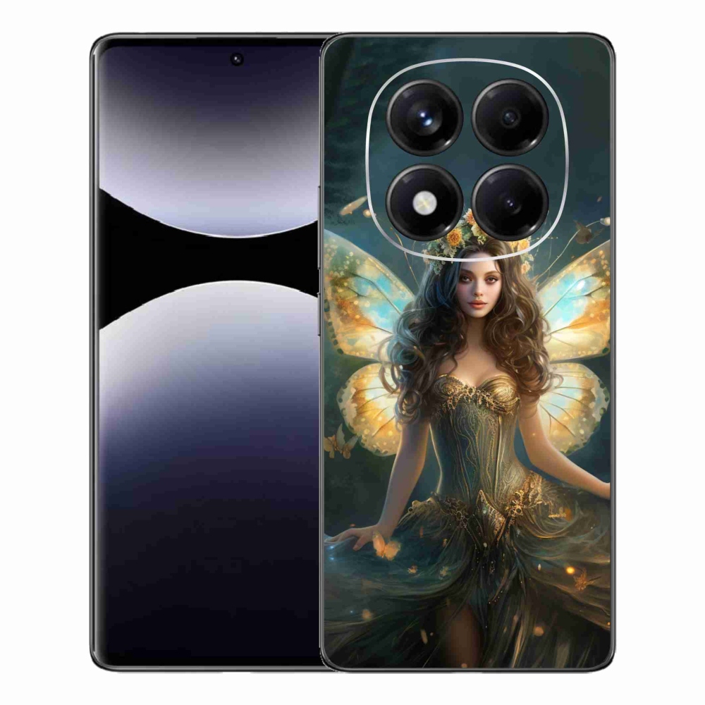 Gél borítás mmCase a Xiaomi Redmi Note 14 Pro számára - pillangó nő