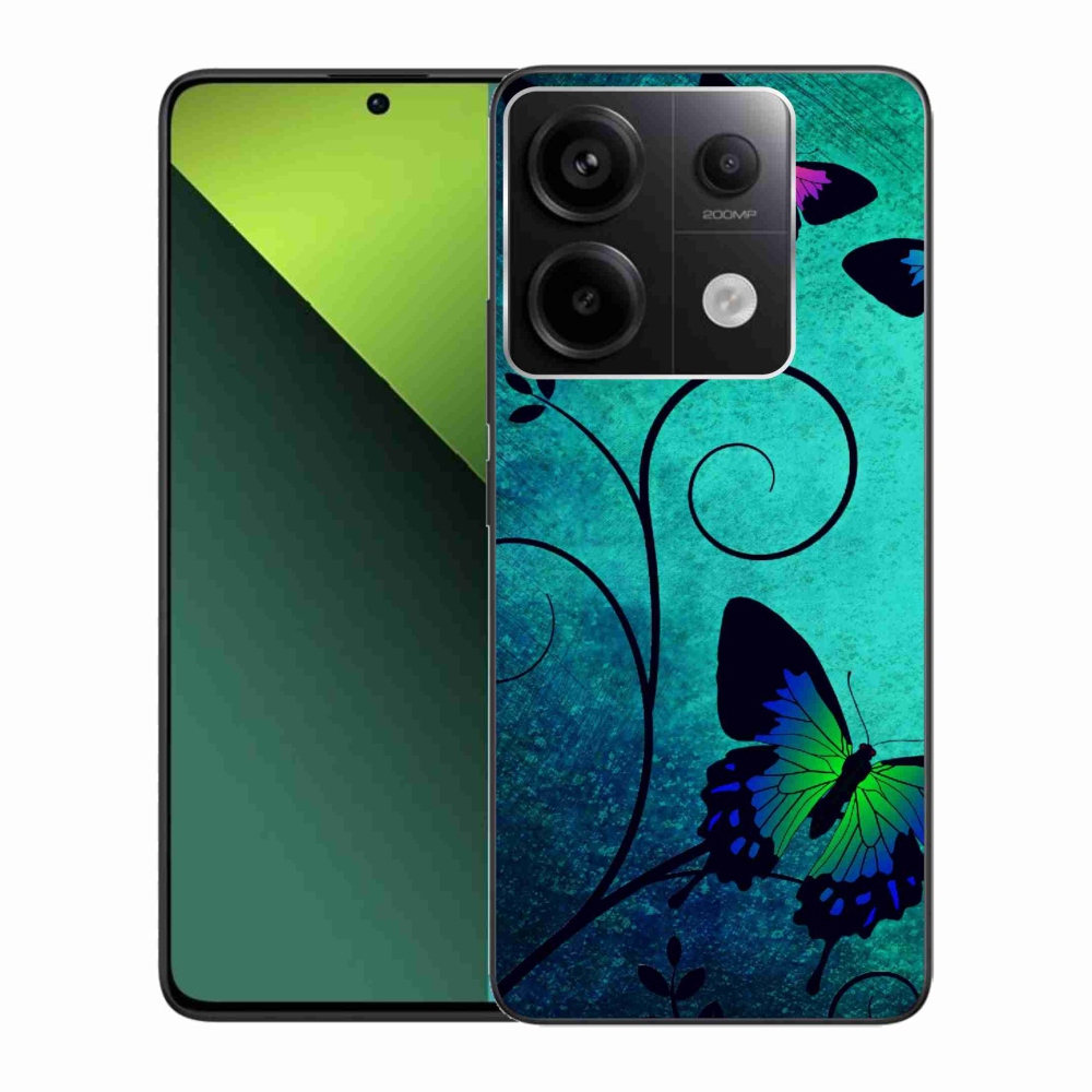 Gél borítás mmCase a Xiaomi Redmi Note 13 Pro 5G/Poco X6 5G - színes pillangókhoz