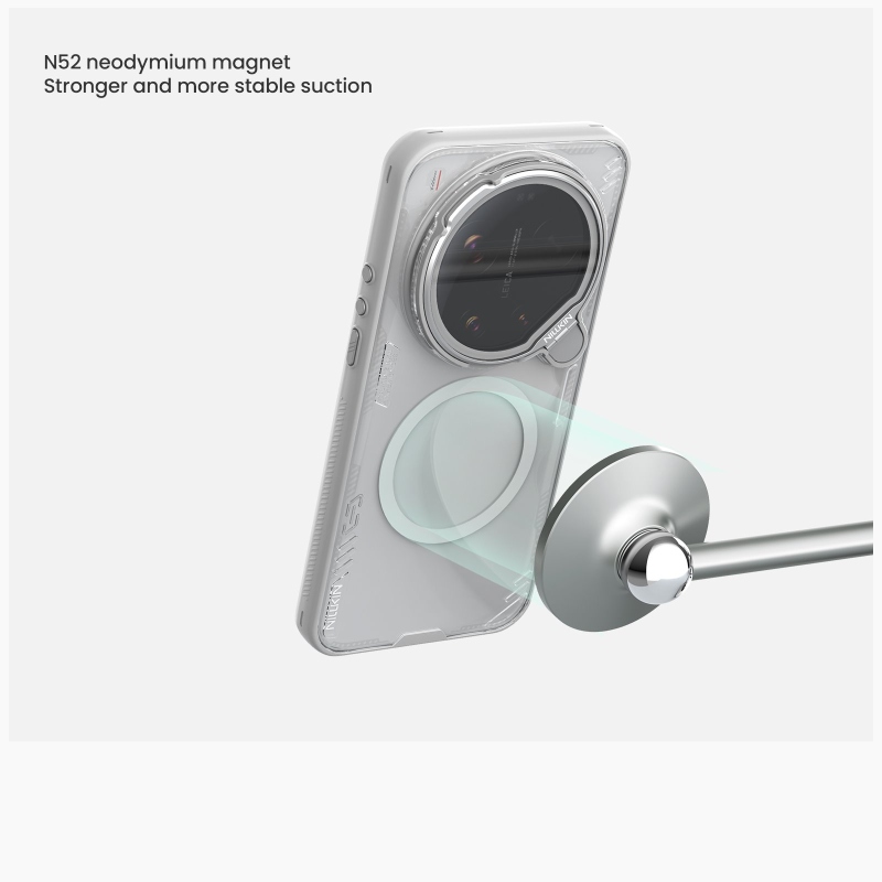 Nillkin Iceblade Prop mágneses borító a Xiaomi 17 Ultra sötét éjszakai fekete színhez