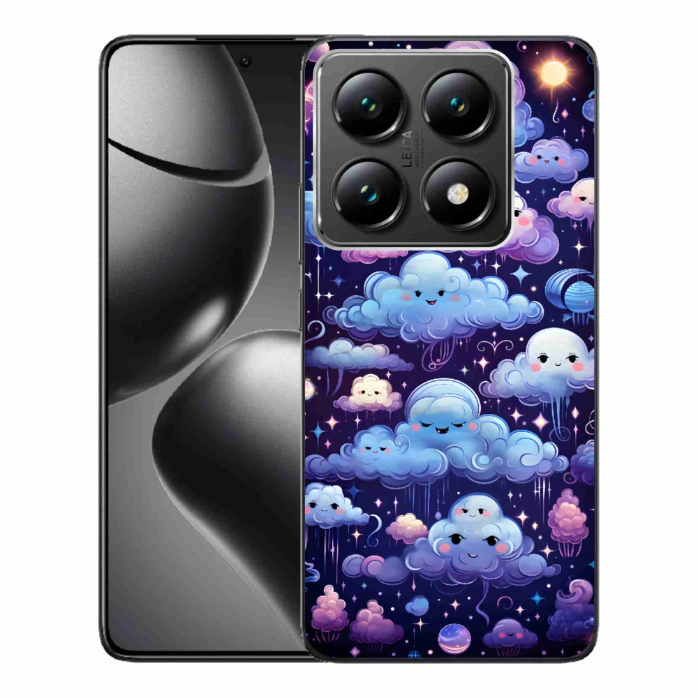 Gél borítás mmCase a Xiaomi 14T Pro számára - felhők