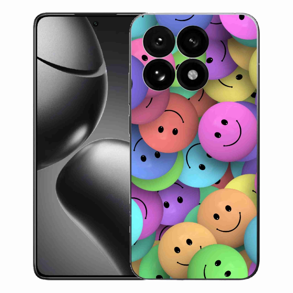 Gél borító mmCase a Xiaomi 15T-hez - színes smiley-k