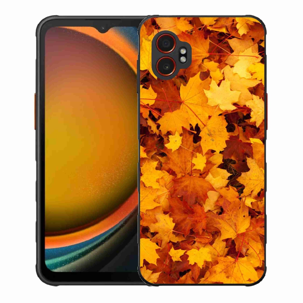 Gél borítás mmCase Samsung Galaxy Xcover 7 Pro készülékhez - juharlevelek