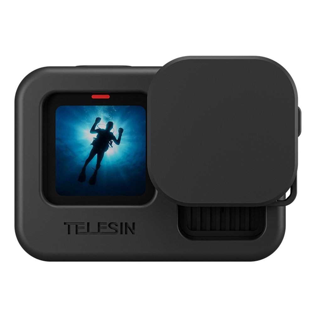TELESIN szilikon védőtok lencsevédővel GoPro Hero 13/12/11/10/9 kamerákhoz