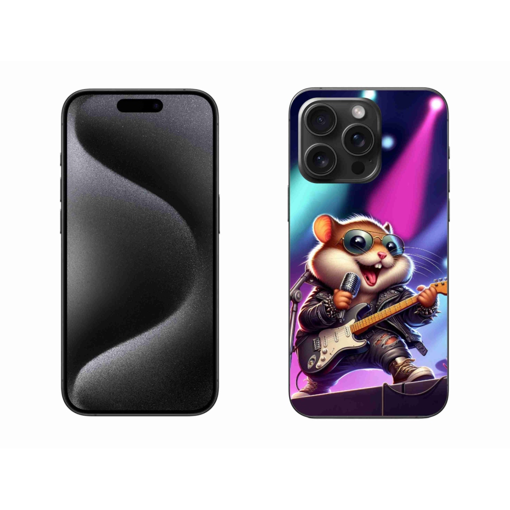 Zselés borítás mmCase iPhone 15 Pro Max készülékhez - hörcsög hintaló