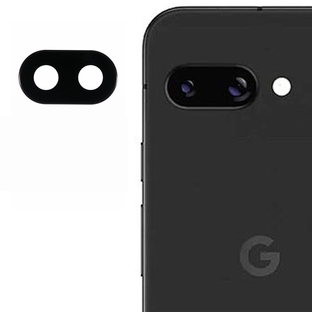 A Google Pixel 9a fényképezőgép lencséjének üveglapja - fekete