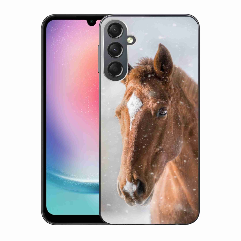 Zselés borítás mmCase Samsung Galaxy A24 - barna ló 2