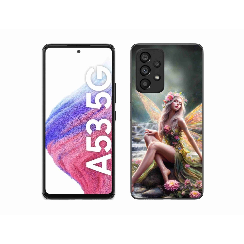 Gél védőhuzat mmCase Samsung Galaxy A53 5G - pillangó nő 1