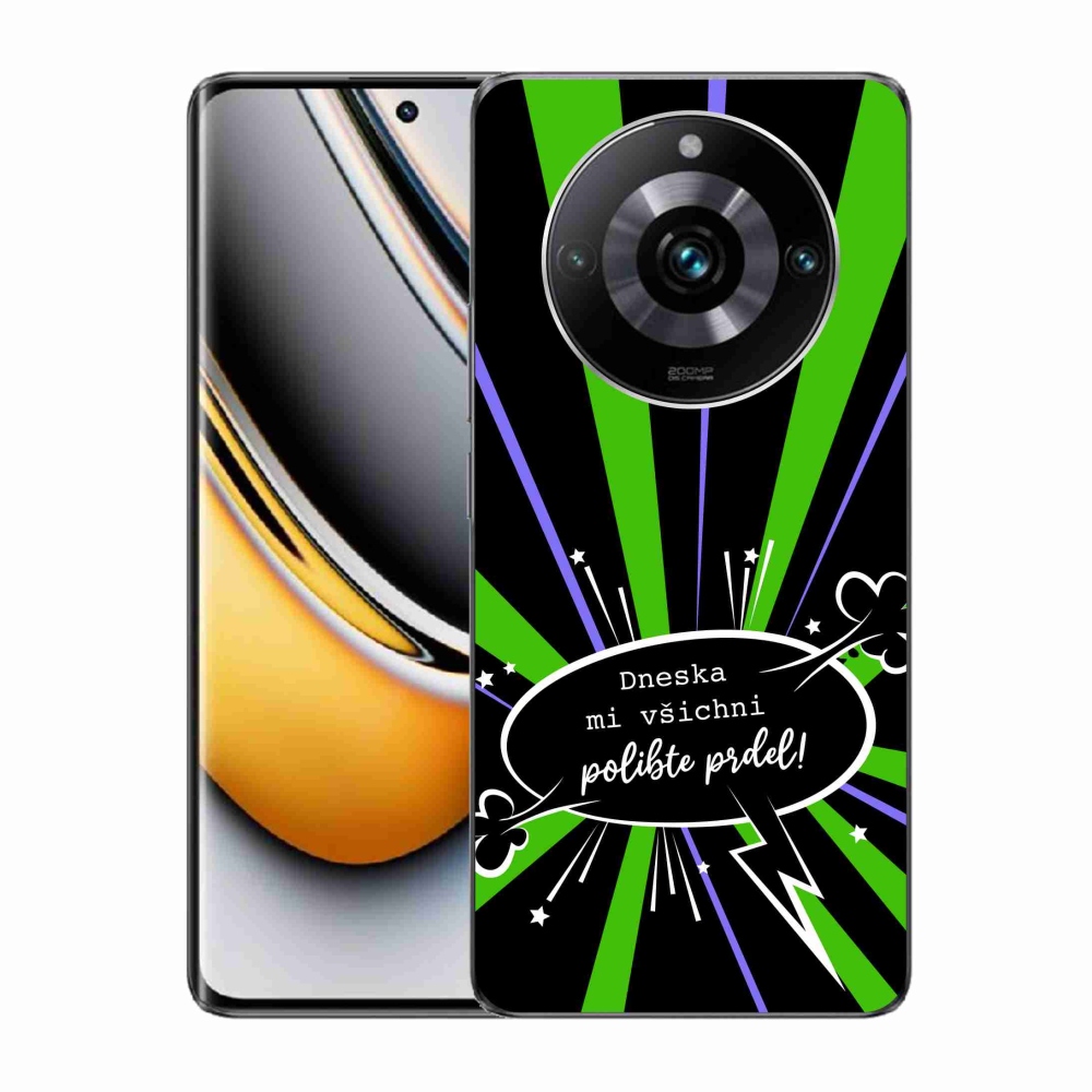 Gél borító mmCase a Realme 11 Pro/11 Pro+ készülékhez - vicces szöveg 15 fekete háttér